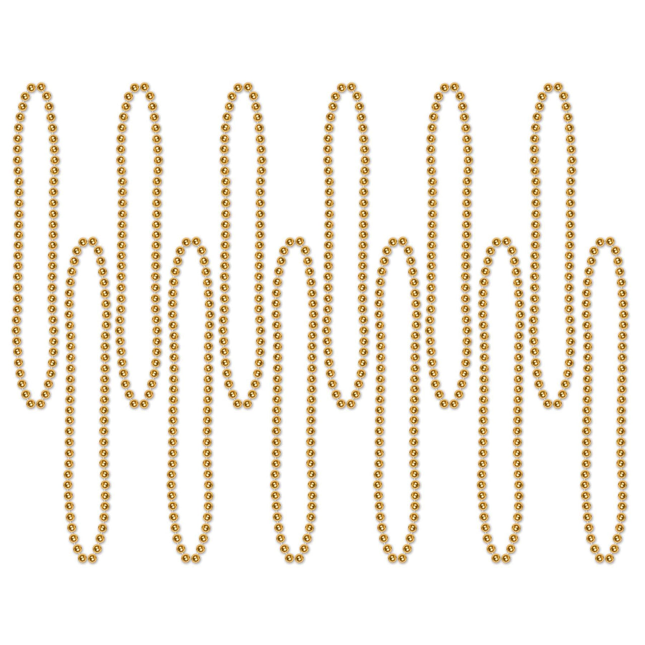 Party Bead Necklaces gold - Bulk 720 Pack