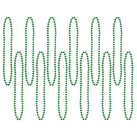 Party Bead Necklaces green - Bulk 720 Pack