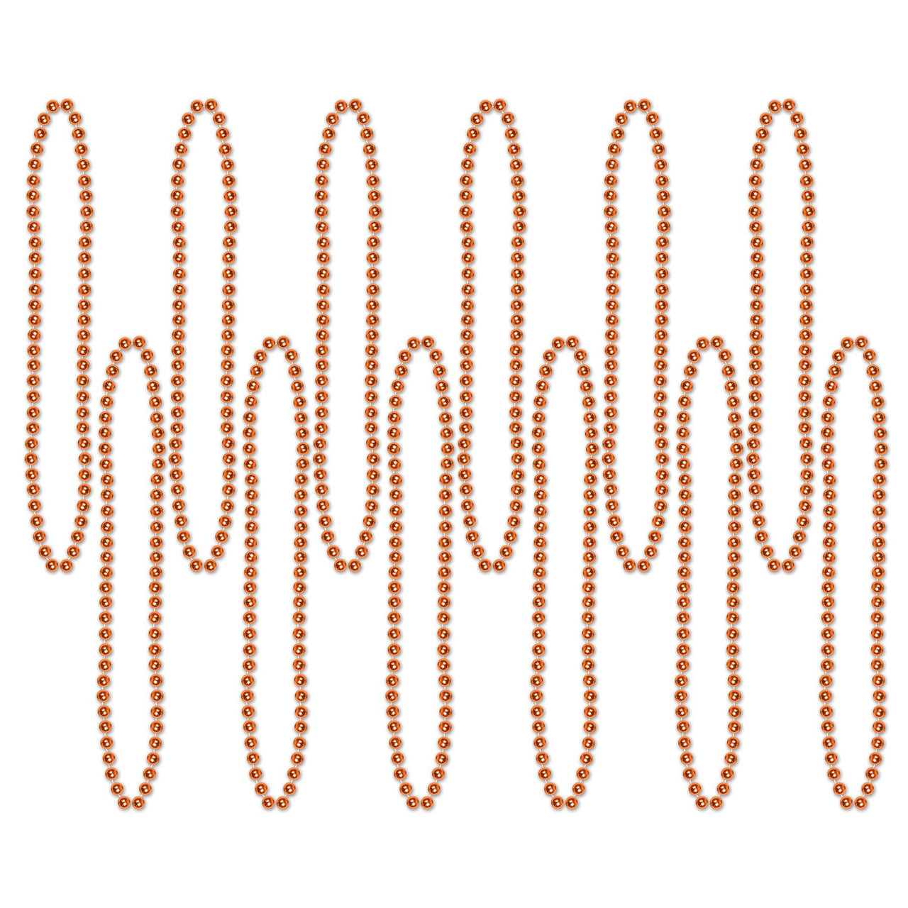 Party Bead Necklaces orange - Bulk 720 Pack