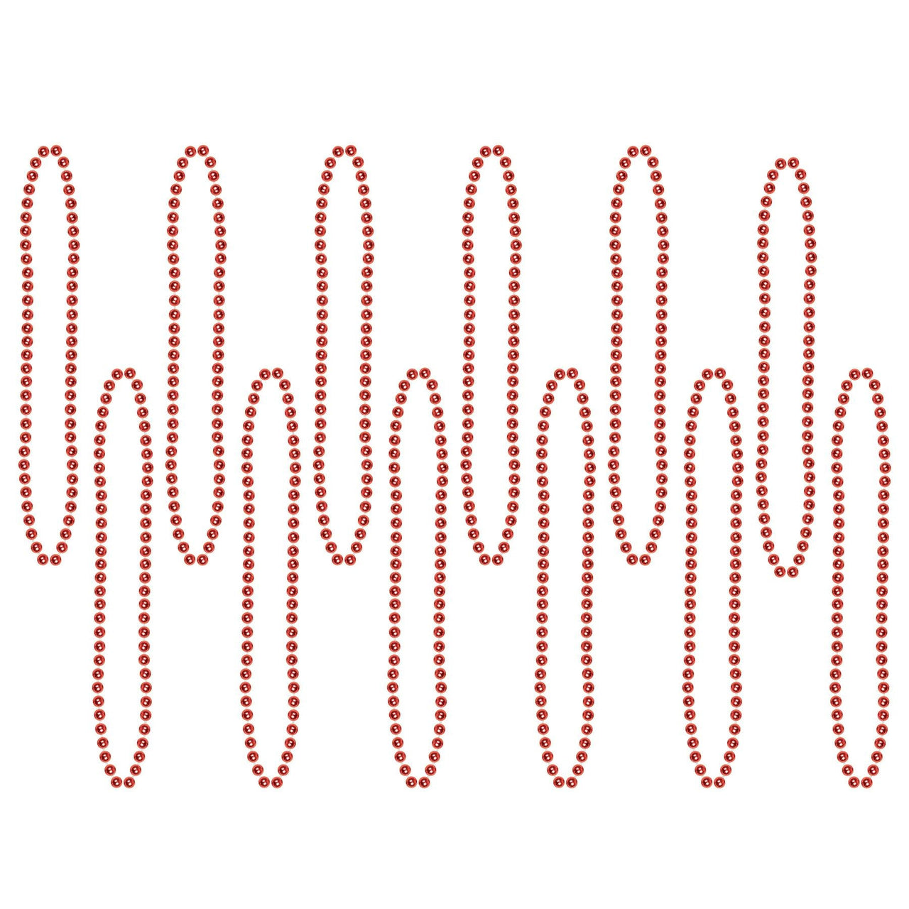 Party Bead Necklaces red - Bulk 720 Pack