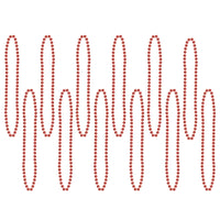 Party Bead Necklaces red - Bulk 720 Pack