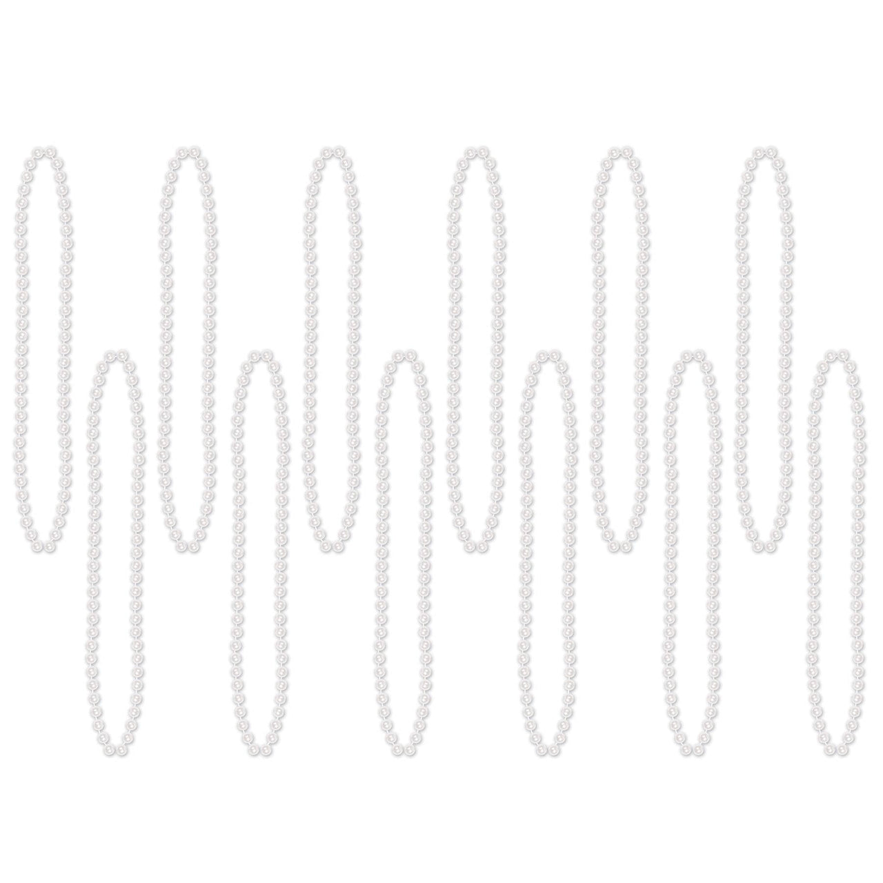 Party Bead Necklaces white - Bulk 720 Pack