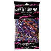 Gleam 'N Party Shreds Metallic Strands multi-color (1.5 Oz per Pack) - Bulk/12 Packs