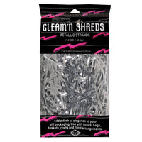 Party Gleam 'N Shreds Metallic Strands silver (1.5 Oz per Pack) - Bulk/12 Packs