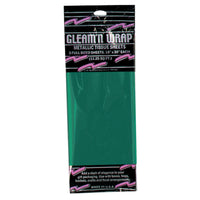 Party Gleam 'N Wrap Metallic Sheets green - Bulk/36 Sheets