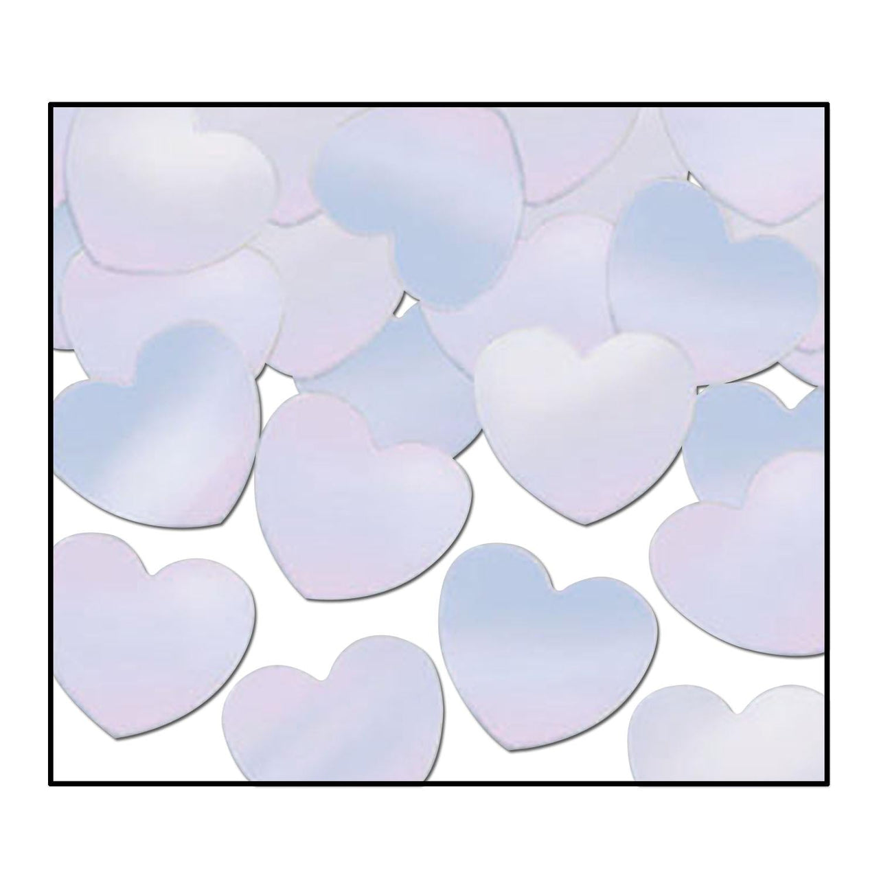 Party Confetti Hearts opalescent (1 Oz per Pack) - Bulk/12 Packs