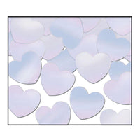 Party Confetti Hearts opalescent (1 Oz per Pack) - Bulk/12 Packs