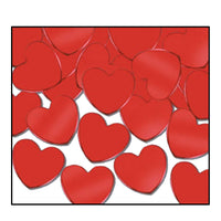 Party Confetti Hearts red (1 Oz per Pack) - Bulk/12 Packs