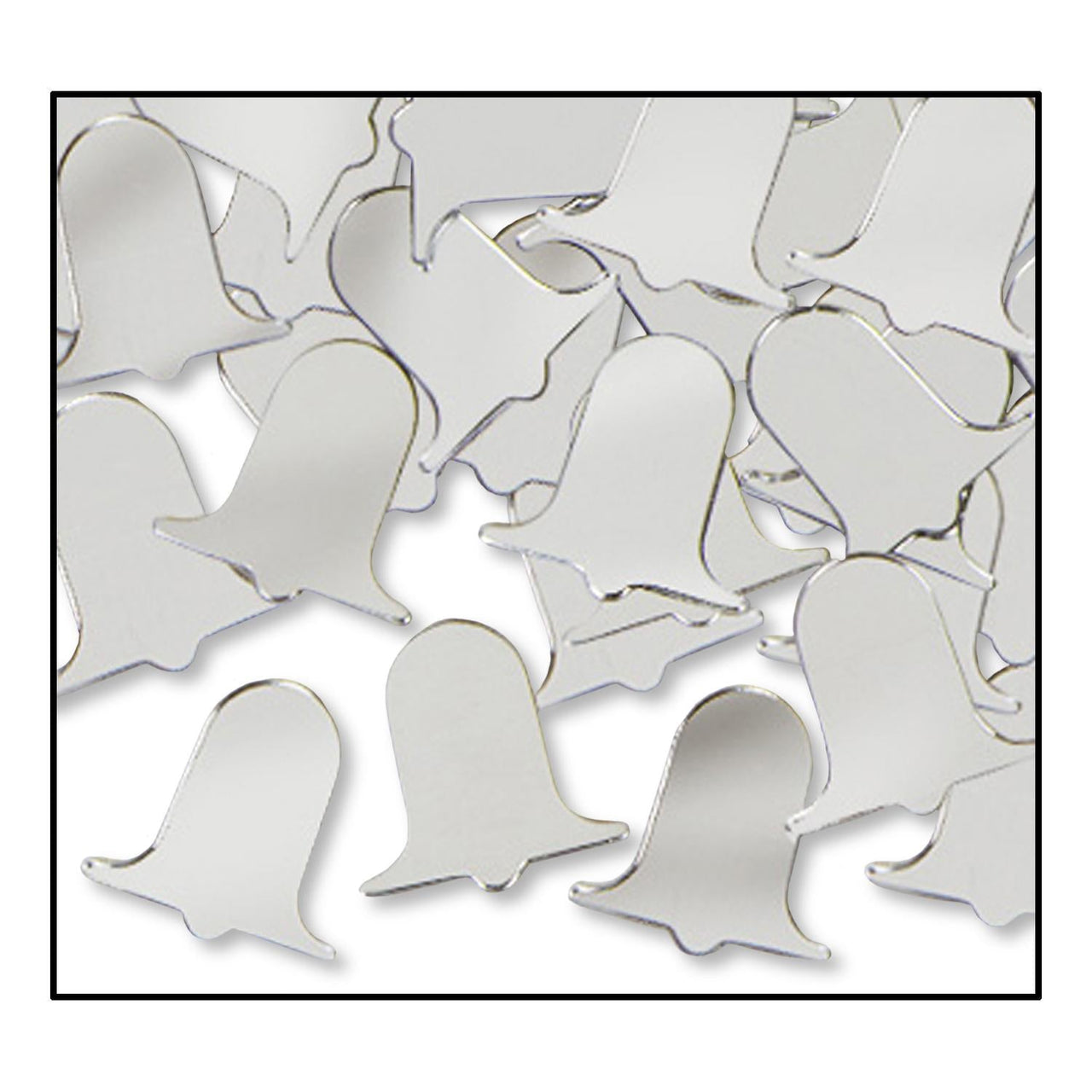 Confetti Wedding Bells silver (1 Oz per Pack) - Bulk/12 Packs