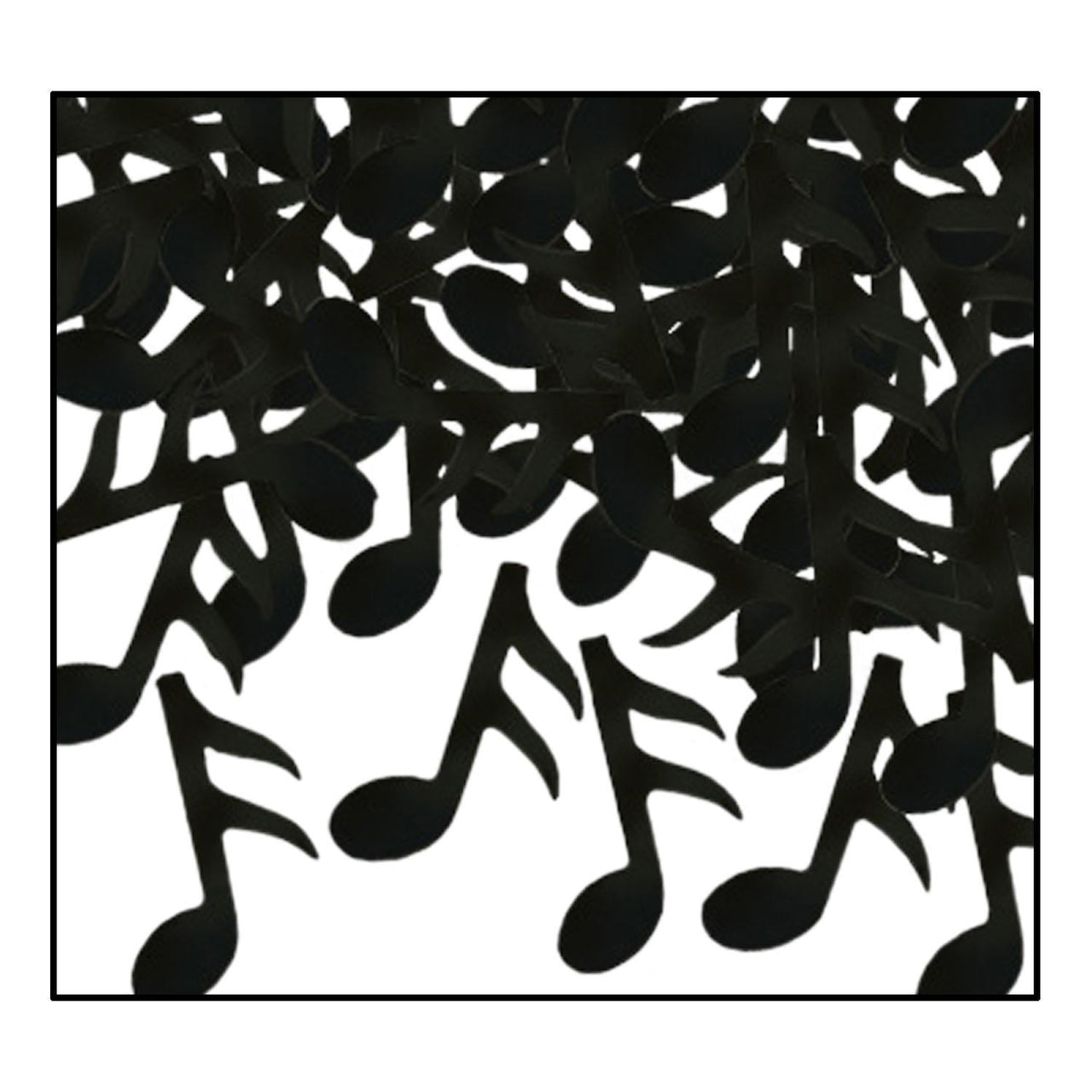 Confetti Musical Notes Party Decoration - black (1 Oz per Pack) - Bulk/12 Packs