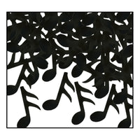 Confetti Musical Notes Party Decoration - black (1 Oz per Pack) - Bulk/12 Packs