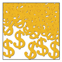 Confetti $ Silhouettes Party Decoration gold (1 Oz per Pack) - Bulk/12 Packs