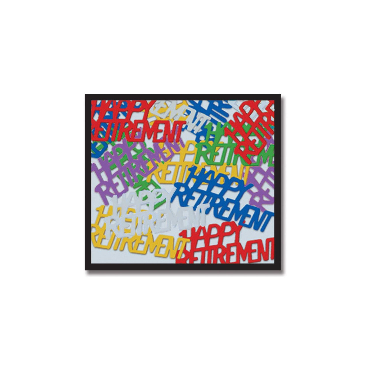 Happy Retirement Party Confetti - multi-color (0.5 Oz/Pkg) - Bulk/12 Packs