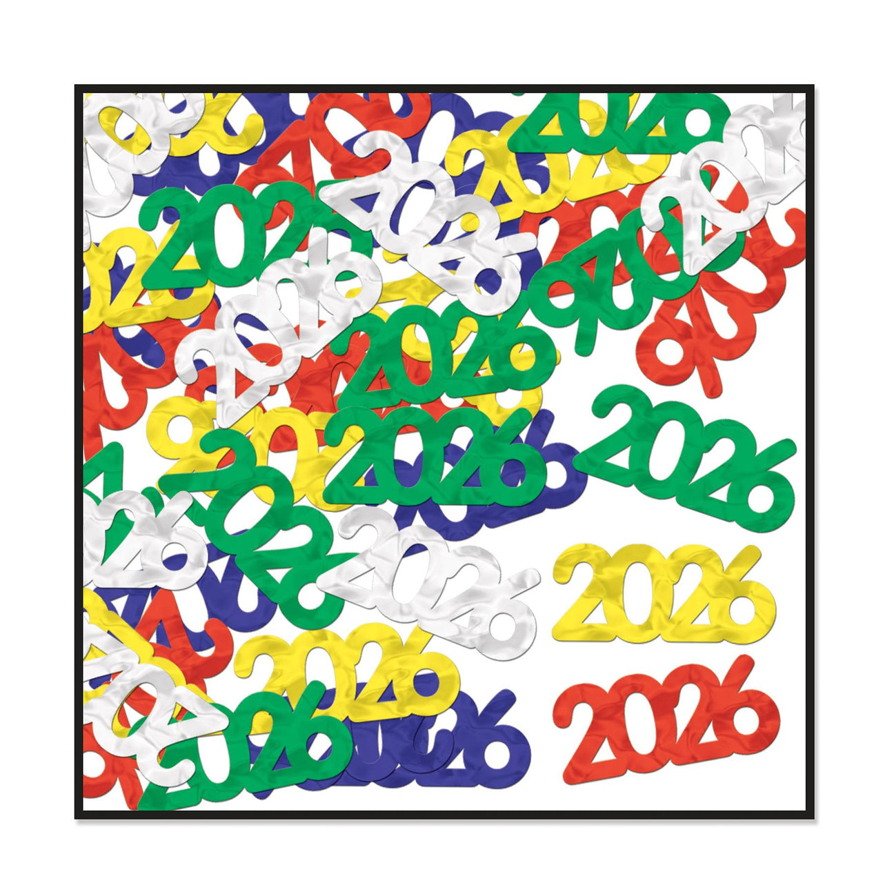 Fanci-Fetti 2026 Silhouettes multi-color (0.5 Oz/Pkg) - Bulk/12 Packs