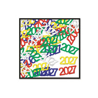 12 Pack Bulk 2027 Multi-Color Fanci-Fetti Silhouettes Confetti- New Year & Graduation