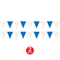 Blue & White Pennant Banner, party supplies, decorations, The Beistle Company, Oktoberfest, Bulk, Holiday Party Supplies, Oktoberfest Party Supplies