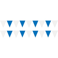 Blue & White Pennant Banner, party supplies, decorations, The Beistle Company, Oktoberfest, Bulk, Holiday Party Supplies, Oktoberfest Party Supplies