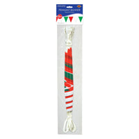 Outdoor Pennant Banner, red, white, green 