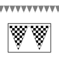 30 ft. Checkered Party Pennant Banner - Bulk 12 Pack