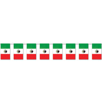 Fiesta Mexican Flag Pennant Banner - Bulk 12 Pack