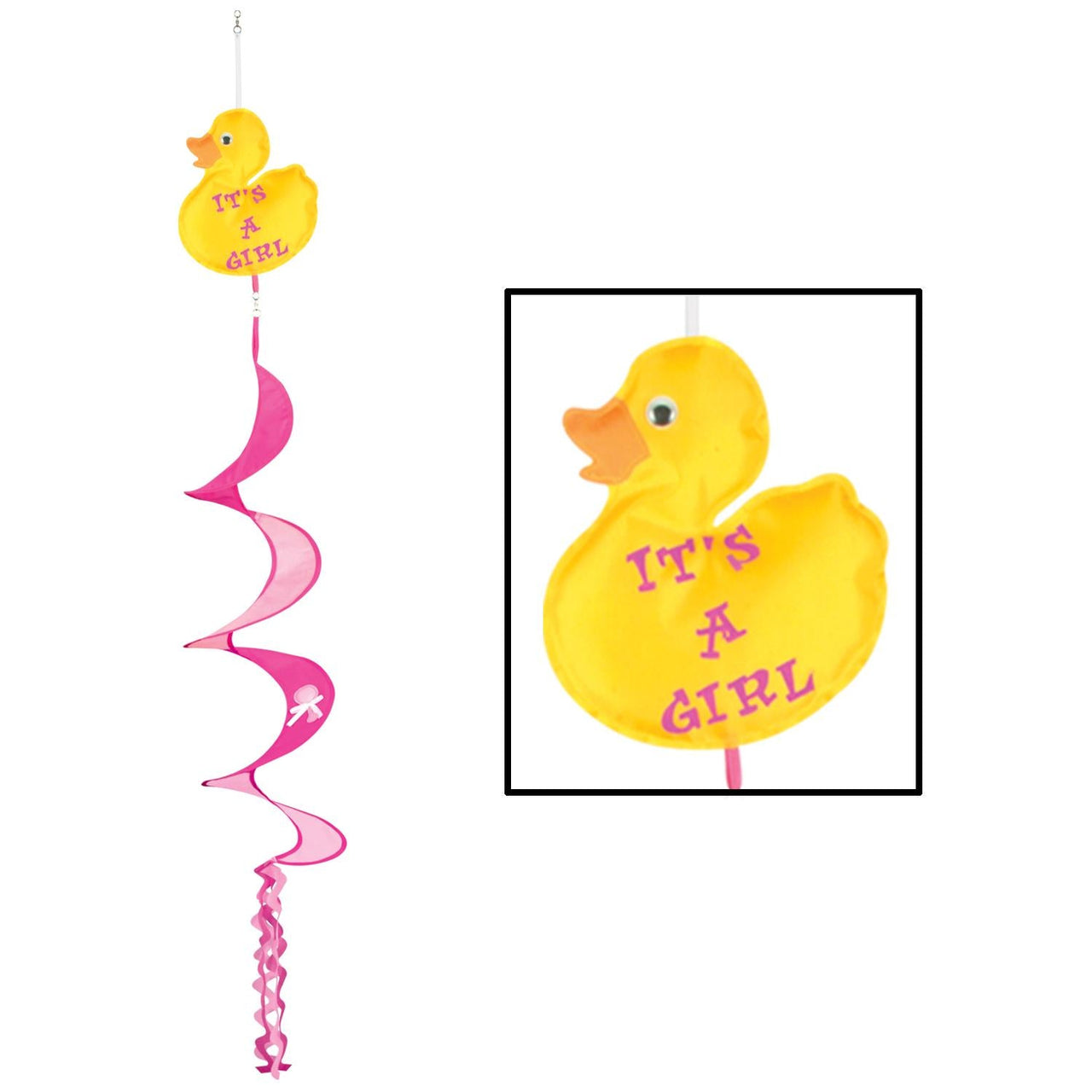 Just Duckie It's A Girl Wind-Spinner - Bulk/12 Wind-Spinners