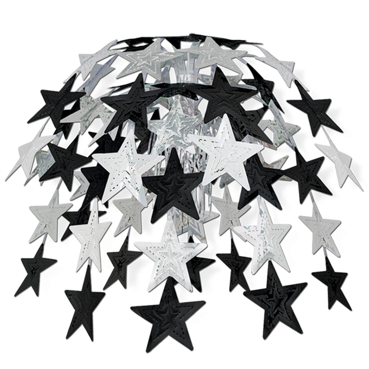 Star Cascade Party Decoration - Bulk 12 Pack