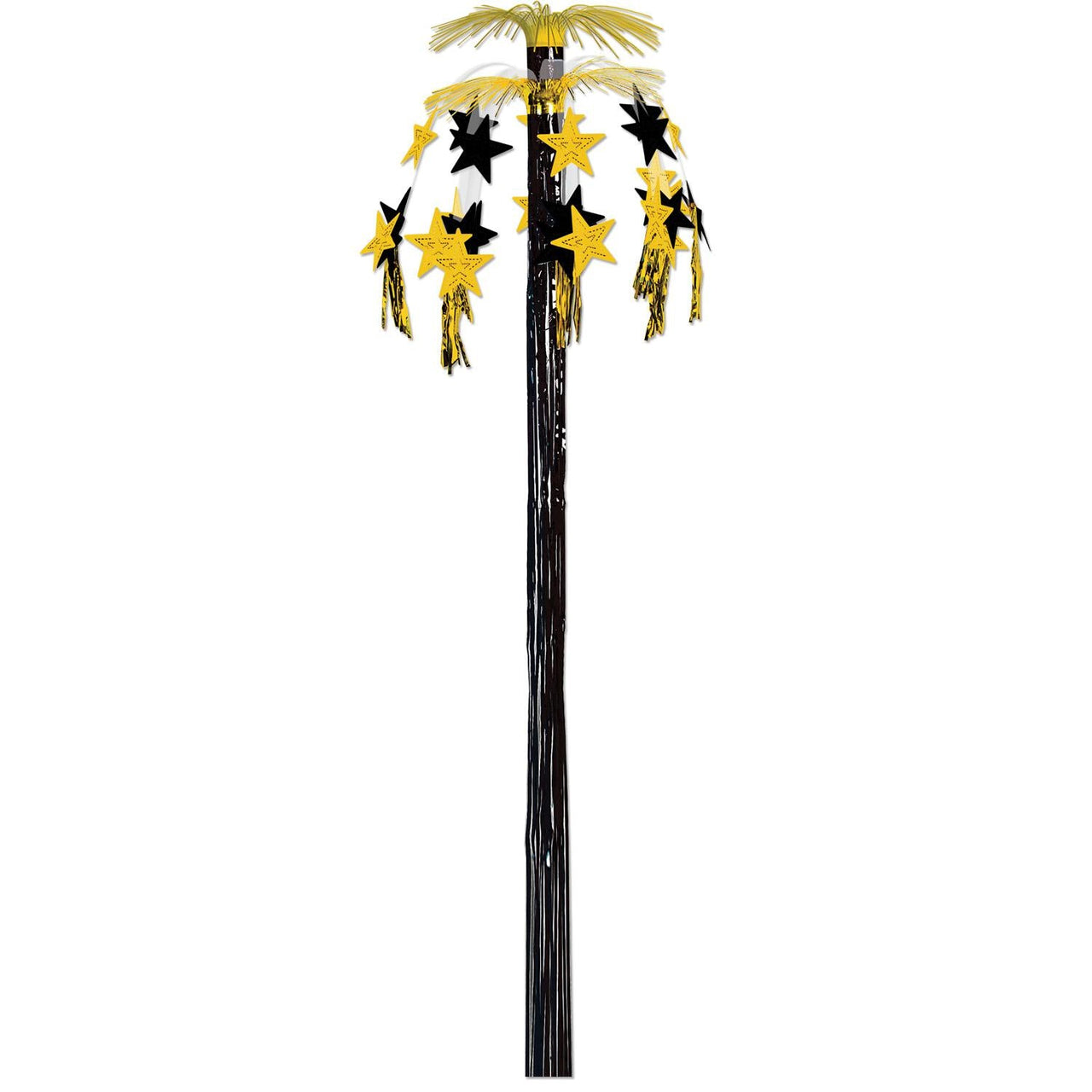 Star Cascade Party Fountain - black/gold - Bulk 12 Pack