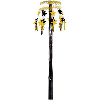 Star Cascade Party Fountain - black/gold - Bulk 12 Pack