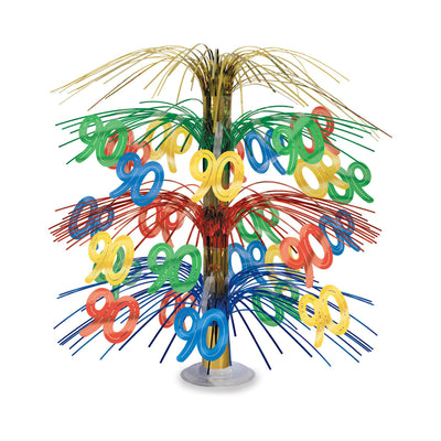 90th Birthday Party Cascade Centerpiece - Bulk 6 Pack