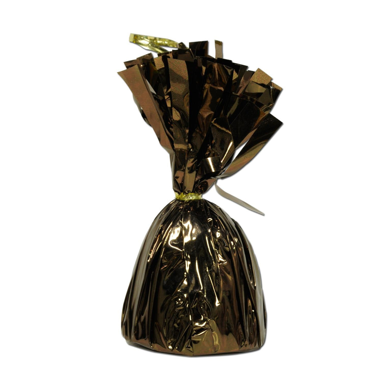 Metallic Wrapped Balloon Weight chocolate brown - Bulk 12 Pack