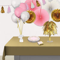 Bulk Metallic Wrapped Balloon Weight white (Case of 12) by Beistle