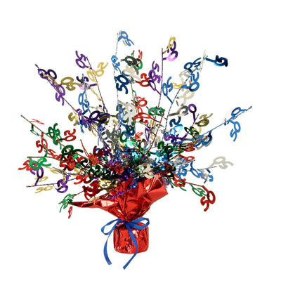 50th Birthday Party Centerpiece - multi-color - Bulk 12 Pack