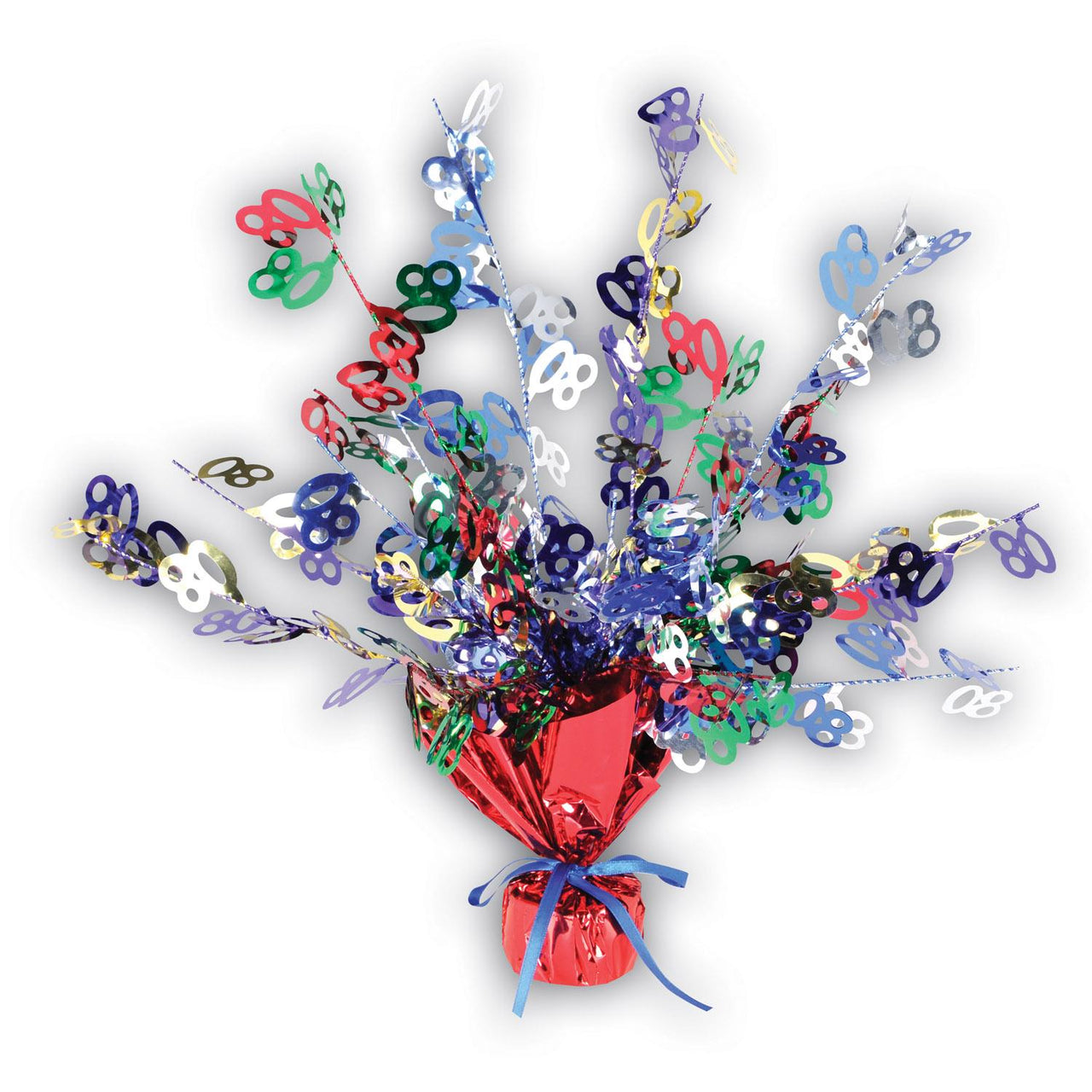 80th Birthday Party Centerpiece - Bulk 12 Pack