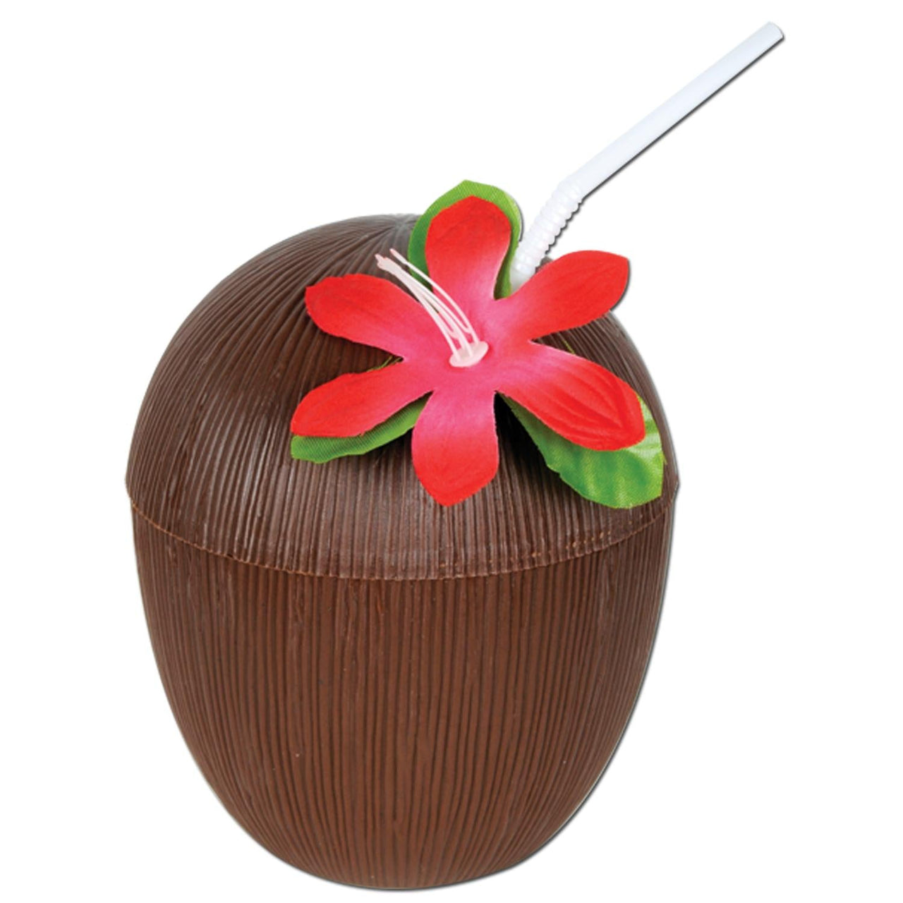 Luau Party Plastic Coconut Cup - Bulk/12 Cups