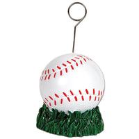 Baseball Party Photo/Balloon Holder - Bulk 6 Pack