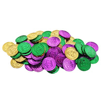 Mardi Gras Plastic Coins - Bulk/1200 Coins