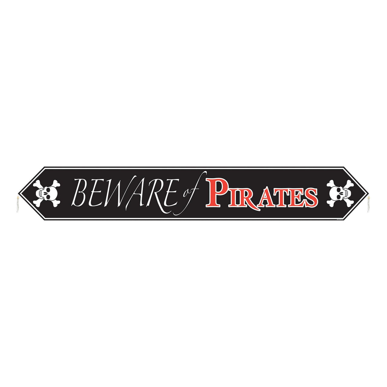 Pirate Party Supplies - Beware of Pirates Table Runner