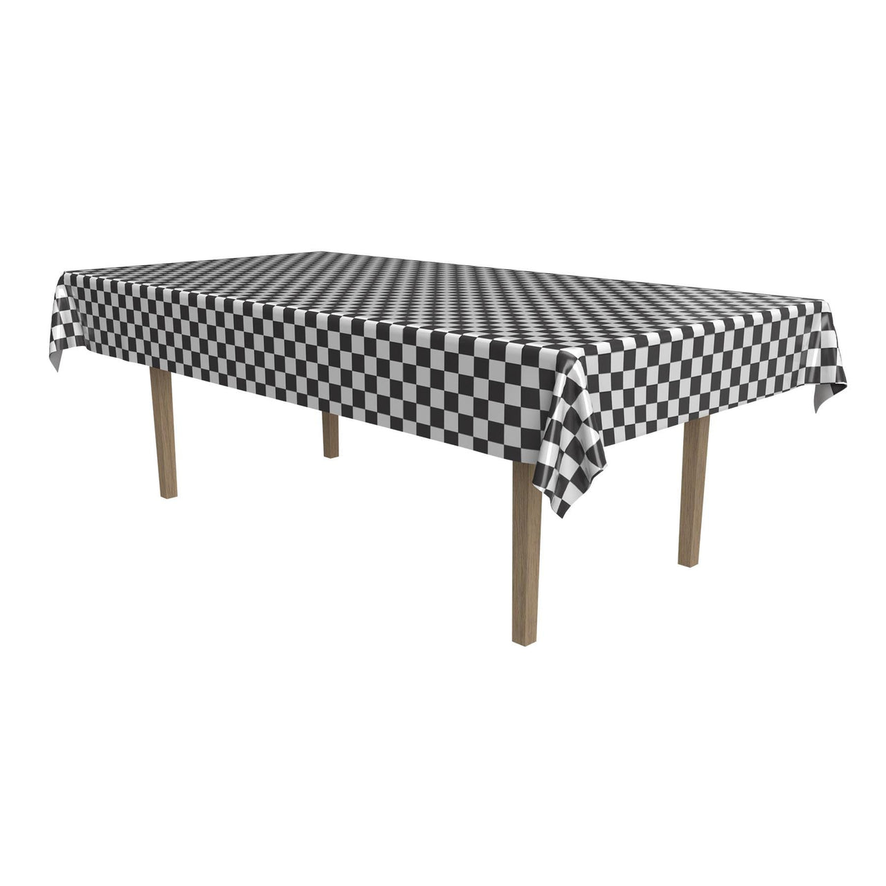 Checkered Party Tablecover - Bulk 12 Pack