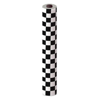 Black & White Plastic Checkered Party Table Roll