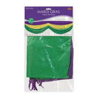 Mardi Gras Fabric Bunting (Case of 6)