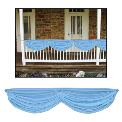 Baby Shower Fabric Bunting - Light blue - Bulk 6 Pack