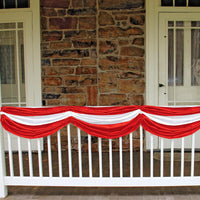 Red & White Fabric Bunting