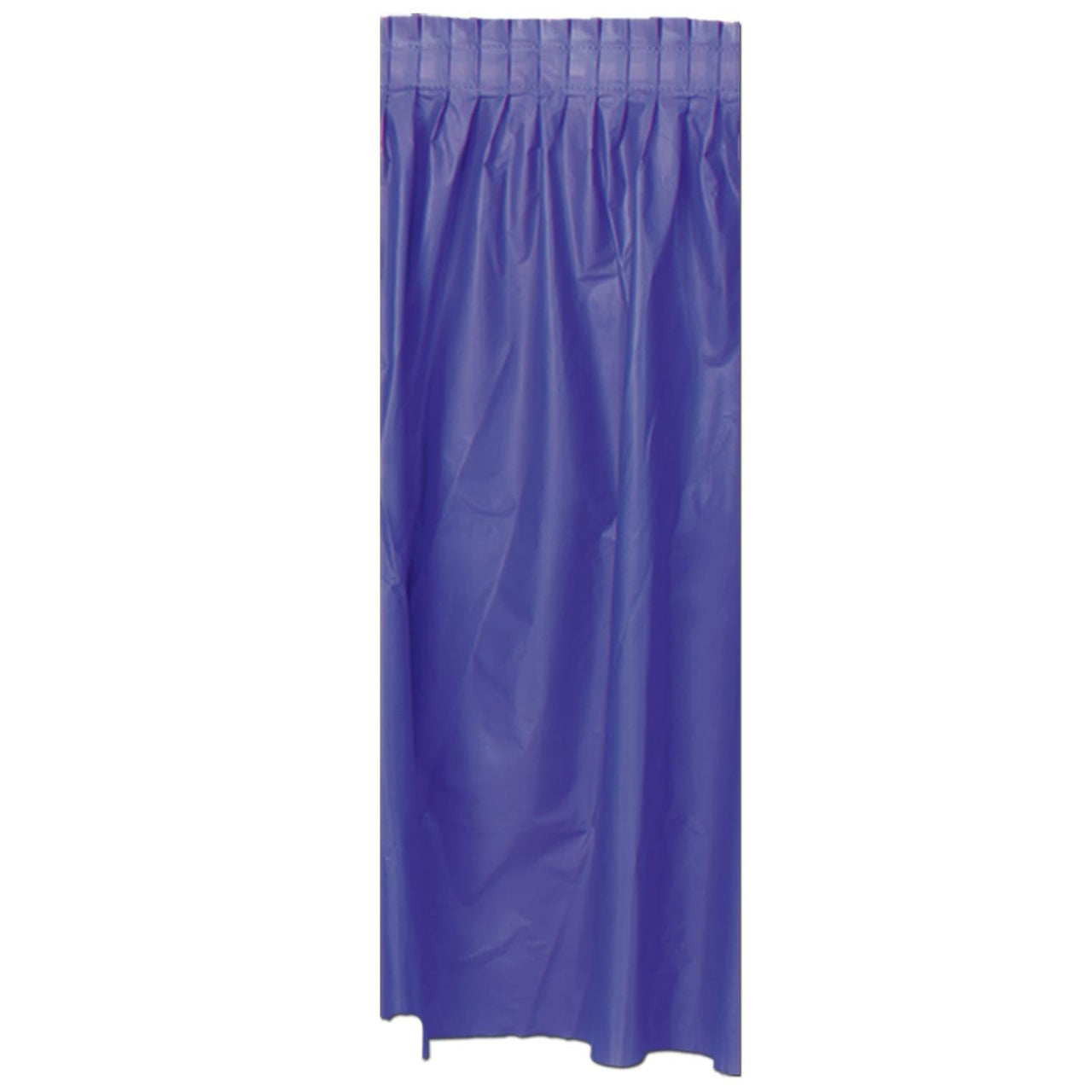 Plastic Party Table Skirt - purple - self-adhesive - Bulk 6 Pack