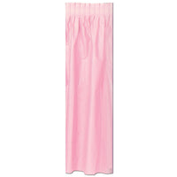 Plastic Party Table Skirt - pink - self-adhesive - Bulk 6 Pack