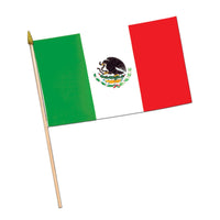 Fiesta Mexican Flag - Fabric (18 Inches) - Bulk/12 Flags