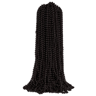 Black Party Beads - 7mm x 33" (50/Pkg)