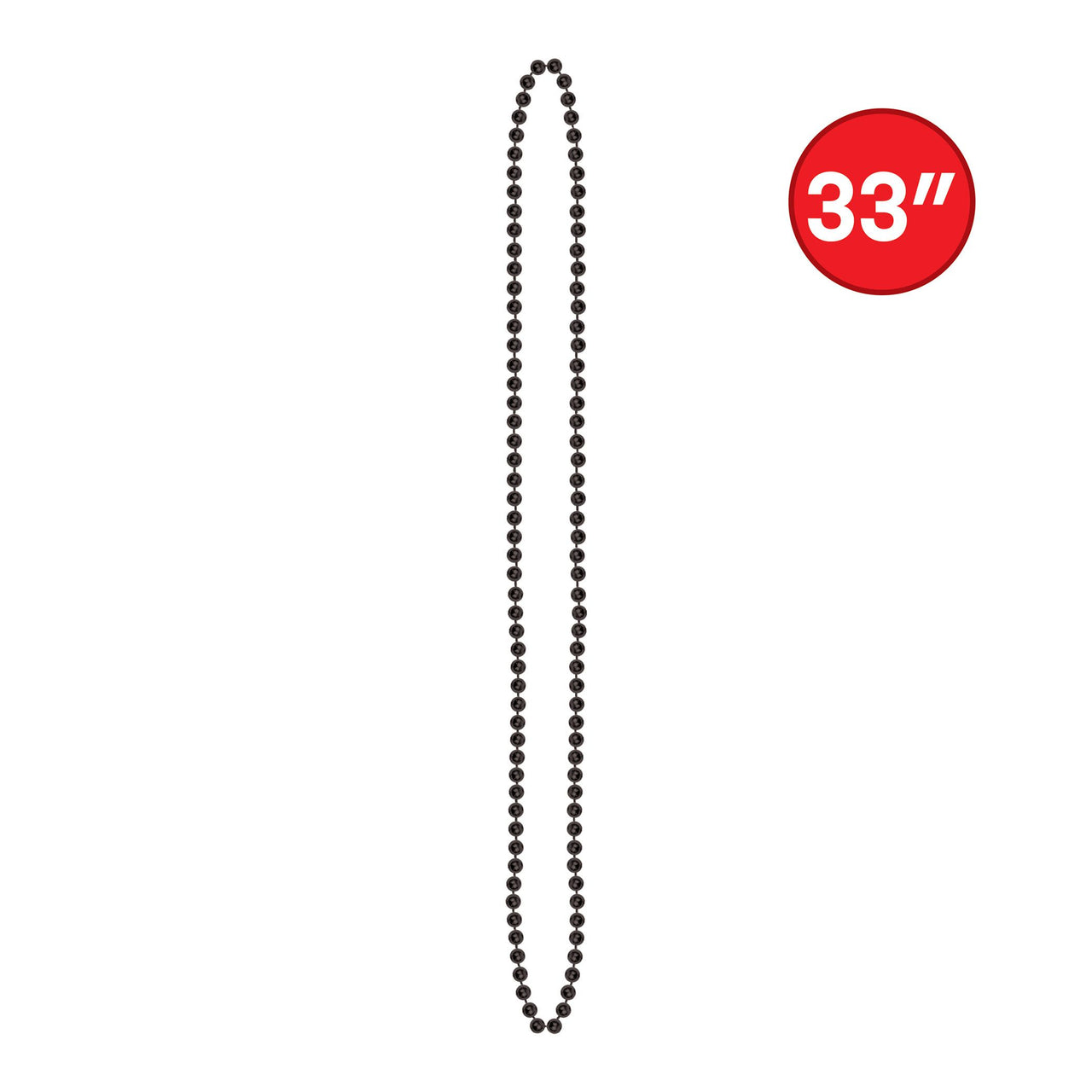 300 Pack Bulk Black Party Beads 7mm x 33 inch