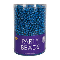 300 Pack Bulk Blue Party Beads 7mm x 33 inch Round Necklace