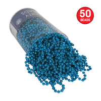 300 Pack Bulk Blue Party Beads 7mm x 33 inch Round Necklace