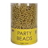 300 Pack Bulk Gold Party Beads 7mm x 33 inch